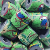 10mm Tube Fimo Beads (10) - Parrot