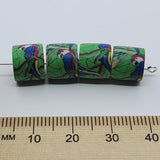 10mm Tube Fimo Beads (10) - Parrot