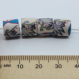 10mm Tube Fimo Beads (10) - Peace Pipe