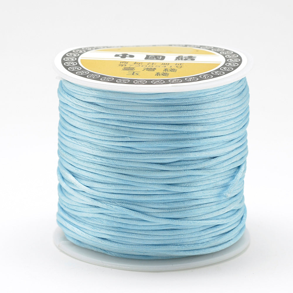 Light Sky Blue (10m) - 1mm Rat Tail - Bead Shack