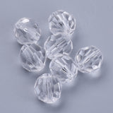 6mm Faceted Beads (100) - Clear
