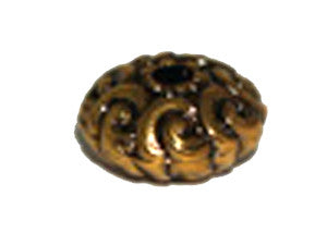 UFO 16x9mm Gold Tone Qty: 1