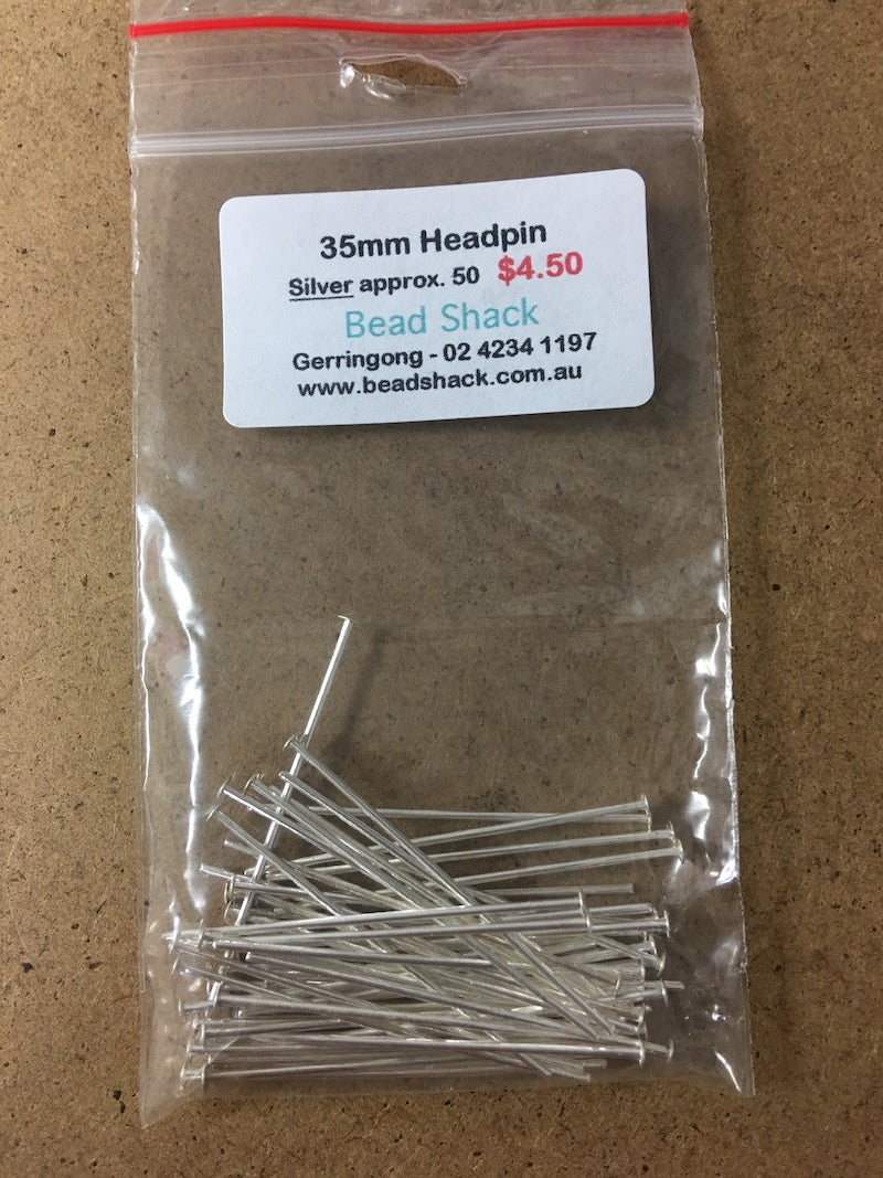 35mm Headpin - Silver