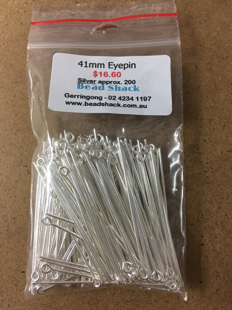 41mm Eyepin -  Silver - Bead Shack