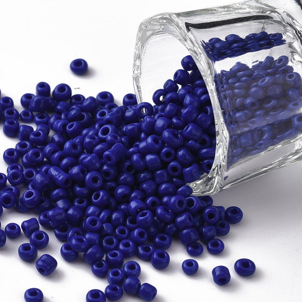 Dark Blue - 8/0 Opaque (50g) - Seed Beads