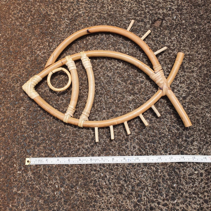 Fish Rattan Hoop - Natural & Handmade – Bead Shack