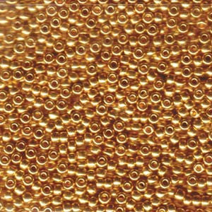 24kt Gold Plate 8/0 Qty: 1 gram - Bead Shack