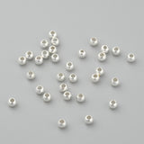 3mm Metal Beads (50) - Silver - Rack & Vacuum Plated