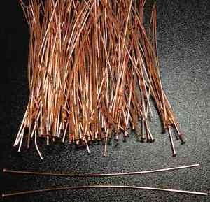 50mm FINE Headpin (50) - Ancient Brass