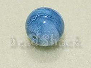 Blue 16mm Round  Qty:  10 - Bead Shack