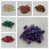 10x7mm Rice Chip (50) - Carnelian - Gemstone Look Vintage Lucite Beads