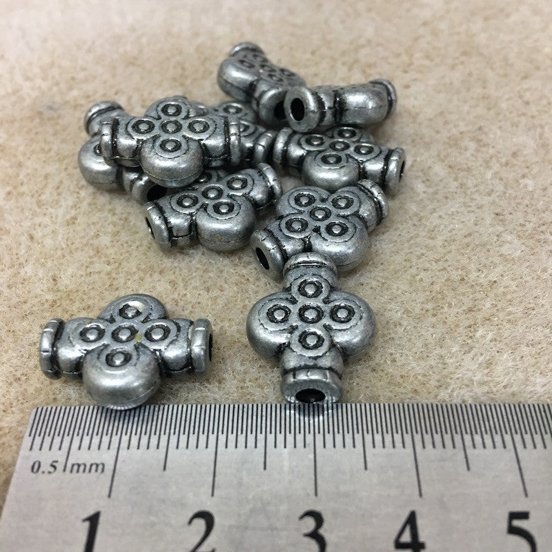 18x14mm Cross (10) - Pewter - Moroccan Style Vintage Beads