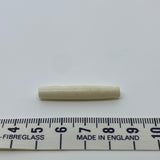 37x7mm Hairpipe Bead (10) - Vintage Bone Beads