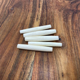 53x9mm Hair Pipe Bead (10) - Vintage Bone Beads