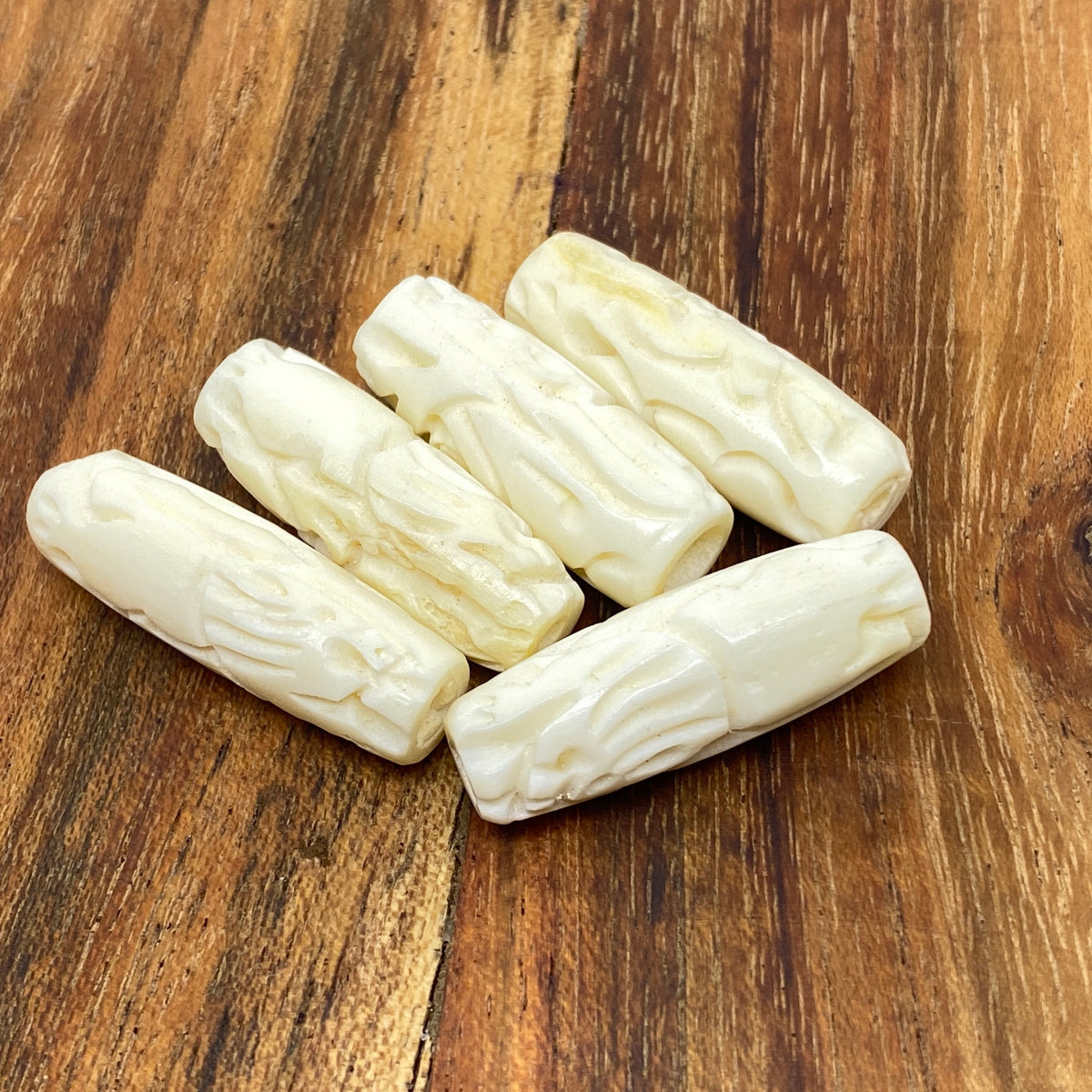 24x8.5mm Tube Bead (10) - Vintage Bone Beads – Bead Shack