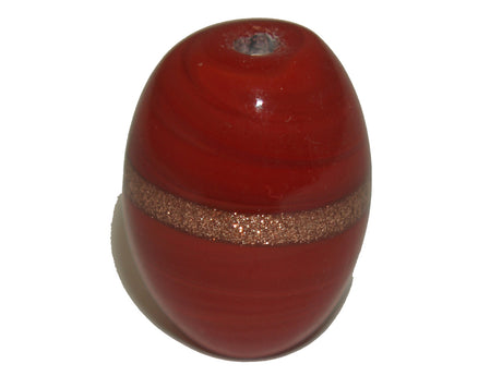 Egg Opaque Red & Bronze Qty: 5