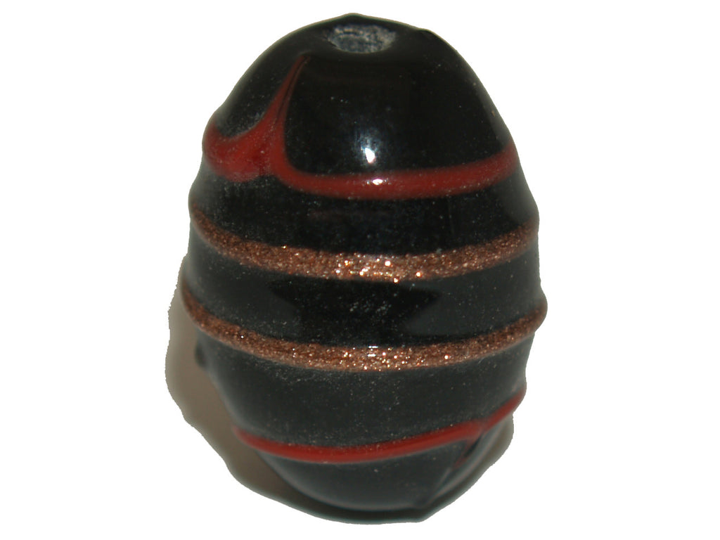 Egg Black Red & Bronze Qty: 5