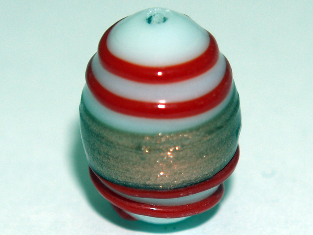 Egg Milky White, Red  & Bronze Qty: 5
