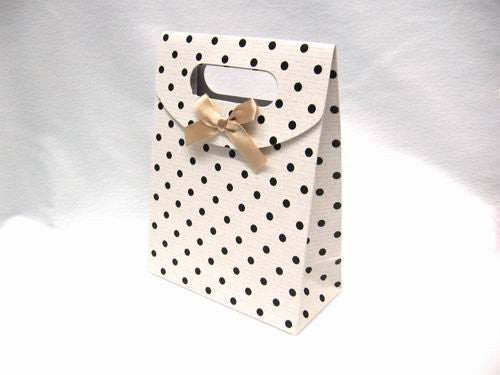 Gift Bag (5) - White/Black Dots