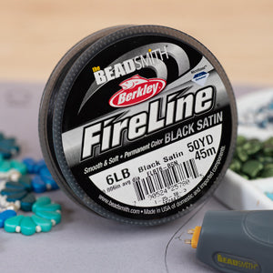6lb Fireline - 45.7m - Black Satin – Bead Shack