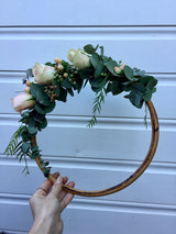 22cm Thin Rattan Hoop - Natural & Handmade