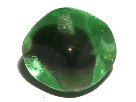 Black/Green Givre 10mm Square/Round Qty: 10 beads - Bead Shack