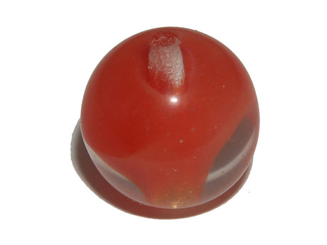 Tomato Red Givre 10mm Round Qty: 10 beads