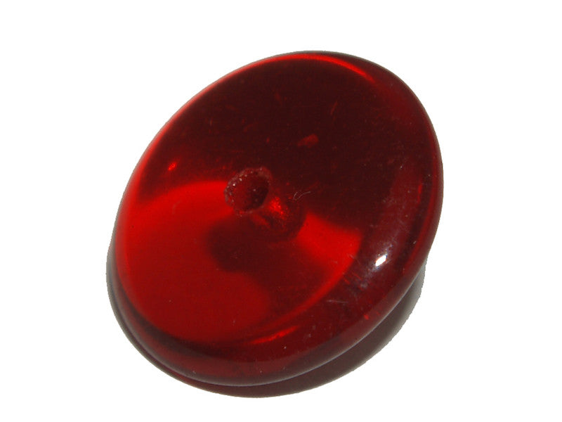 Ruby Red Transparent 12mm Rondelle Qty: 10 beads - Bead Shack