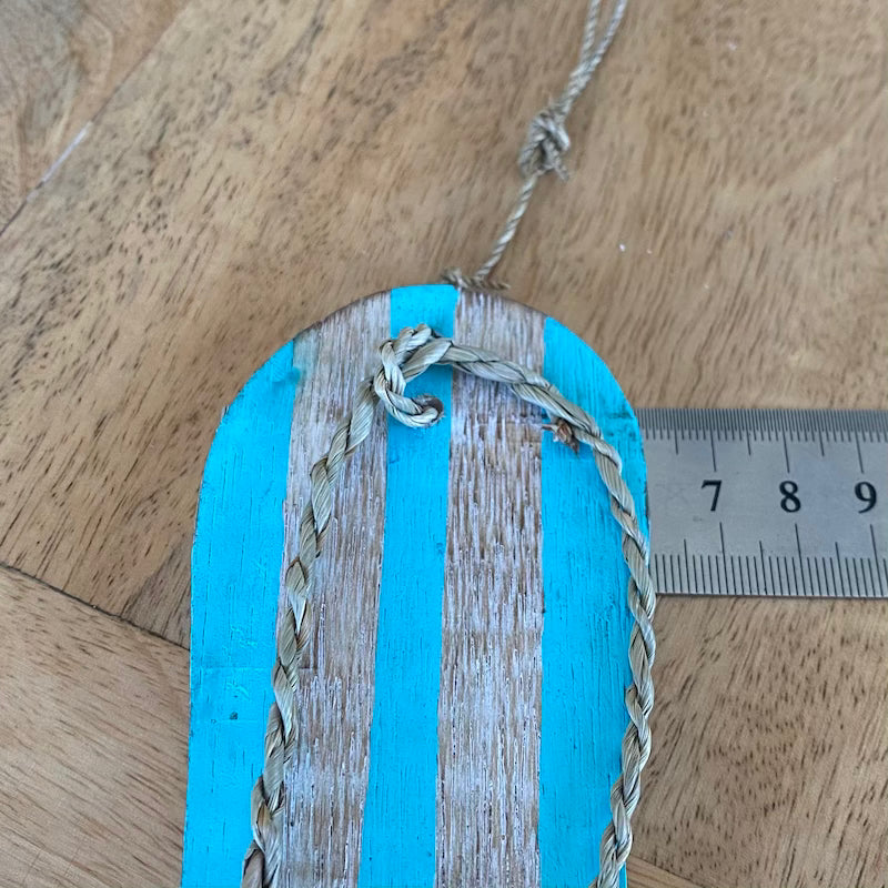 Thong (Sandal) (1) - Turquoise - Nautical Wood Craft Decoration
