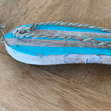 Thong (Sandal) (1) - Turquoise - Nautical Wood Craft Decoration