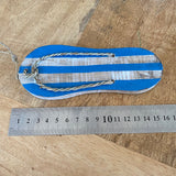Thong (Sandal) (1) - Blue - Nautical Wood Craft Decoration