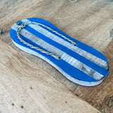 Thong (Sandal) (1) - Blue - Nautical Wood Craft Decoration