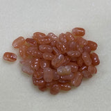 10x7mm Rice Chip (50) - Carnelian - Gemstone Look Vintage Lucite Beads