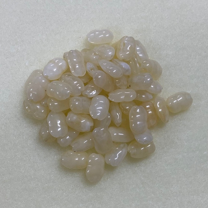 10x7mm Rice Chip (50) - Citrine - Gemstone Look Vintage Lucite Beads