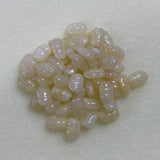 10x7mm Rice Chip (50) - Citrine - Gemstone Look Vintage Lucite Beads