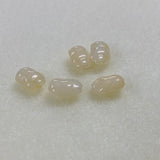 10x7mm Rice Chip (50) - Citrine - Gemstone Look Vintage Lucite Beads