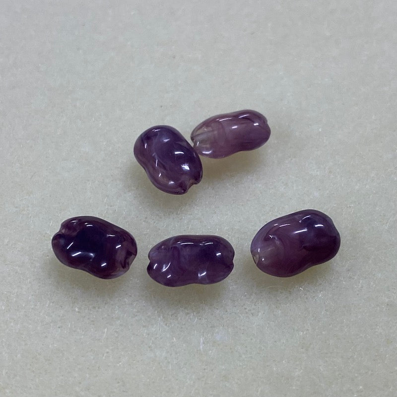 10x7mm Rice Chip Gemstone Look Beads (50) - Amethyst - Bead Shack