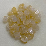 12mm Chip (50) - Citrine - Gemstone Look Vintage Lucite Beads