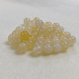 10mm Round (25) - Citrine - Gemstone Look Vintage Lucite Beads