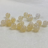 10mm Round (25) - Citrine - Gemstone Look Vintage Lucite Beads