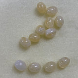 10mm Oval (50) - Citrine - Gemstone Look Vintage Lucite Beads