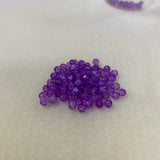 4mm Round Czech Glass Beads (50) - Purple Crackle - Bead Shack