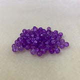 4mm Round Czech Glass Beads (50) - Purple Crackle - Bead Shack