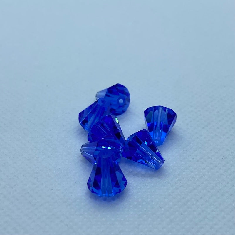 Art. 5400 10x9mm Sapphire Cone (1) - Bead Shack