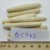 53x9mm Hair Pipe Bead (10) - Vintage Bone Beads