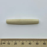 53x9mm Hair Pipe Bead (10) - Vintage Bone Beads