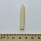 53x9mm Hair Pipe Bead (10) - Vintage Bone Beads