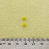 5mm Facet Round (50) - Yellow Opaque - Vintage Czech Glass Beads