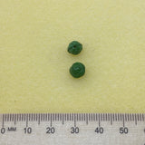 8mm Round Rose Czech Glass Beads (25) - Dark Green - Bead Shack