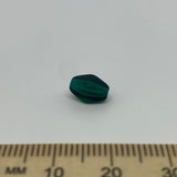 9x5mm Bicone (25) - Emerald Green Transparent - Vintage Czech Glass Beads